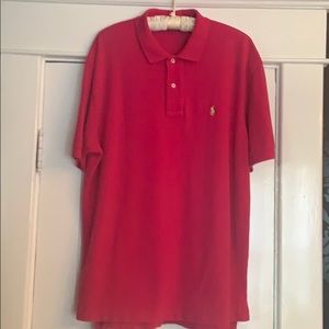 Ralph Lauren pink polo shirt